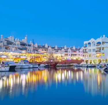 Benaalmadena Harbour is only a 2 mile wak from Pueblo Evita