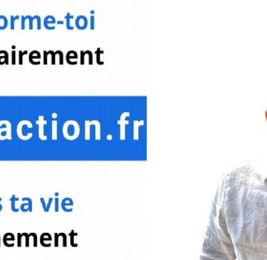 logo et protrait JYC fondateur de passalaction