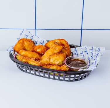 Fingers de pollo rebozados de Flipa (sin gluten) con salsa barbacoa