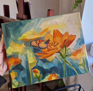 flower paintings, nature paintings, art studios Dorset, learn art, Poole artists, pet portraits,