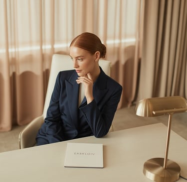 Teracoach vIP - kvinne i dress som tenker