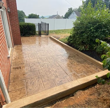 decorative concrete patio