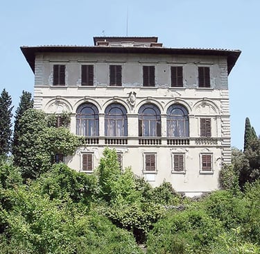 Villa il Salviatino before restoration, abandoned Renaissance villa Fiesole Florence, Erica Fossati Colombo Associati