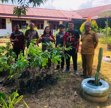 Bantuan tanaman herbal dari pemerintah Kota Bontang