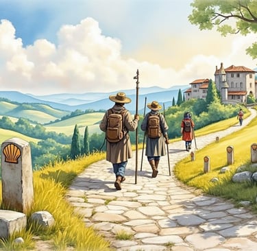 Marcheur sur la Via Lemovicensis (Voie de Vézelay)