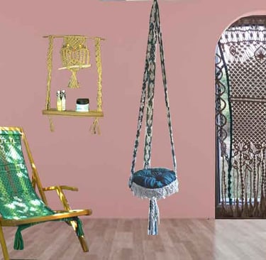 mobilier en macramé