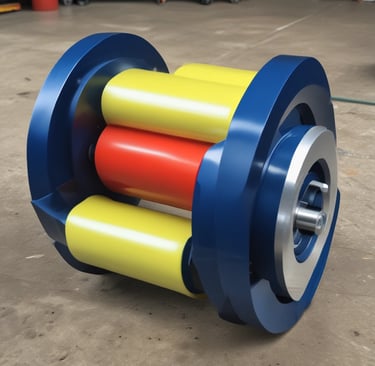 Employees in a factory setting are wearing protective clothing, including hairnets and masks, while handling trays of chocolates. Stainless steel machinery and equipment are visible in the background, suggesting an industrial food production environment.
