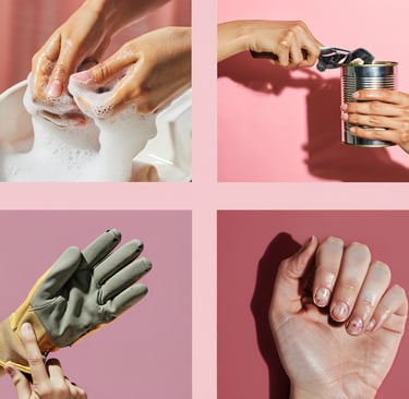 4 stili diversi su come sfruttare le nostre unghie come attrezzi