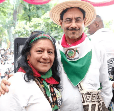 Aída Quilcue e Iván Cepeda