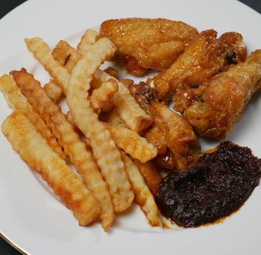 Ghanaian dish with shito