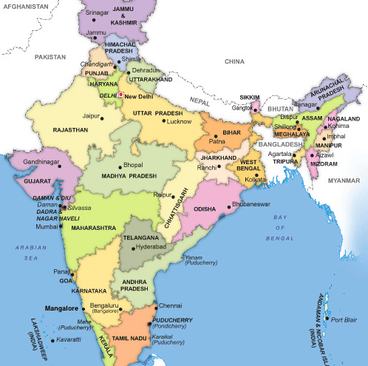 Picture of an Indian map