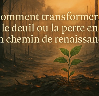 deuil perte renaissance séparation résilience guérison thérapie larme tristesse émotions aller mieux