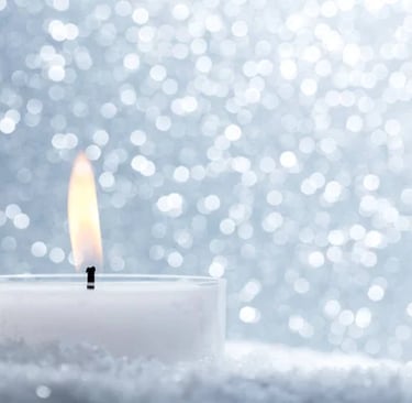 bougie allumée froid, lumière intérieure, huiles essentielles agrumes Doterra diffusion motivate