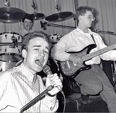 Newport band Red Forest, with David Notley, Andy Morgan & Nick Fowler.