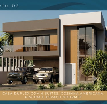 Projeto 2 com 4 quartos