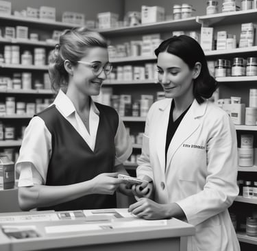 A professional nurse consulting with a client about aesthetic options.