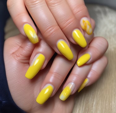 Stunning nails created by a satisfied student.