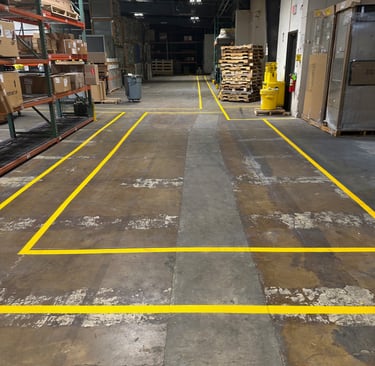 warehouse striping Mobile,Al