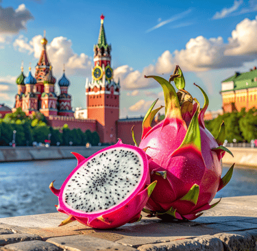 Our dragon fruit delivered in Russia