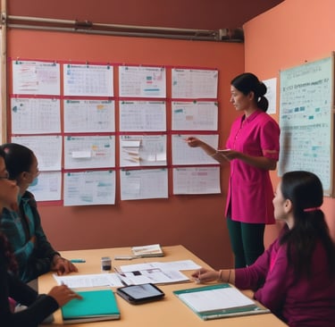 Participants engaging in a virtual training session on digital marketing.