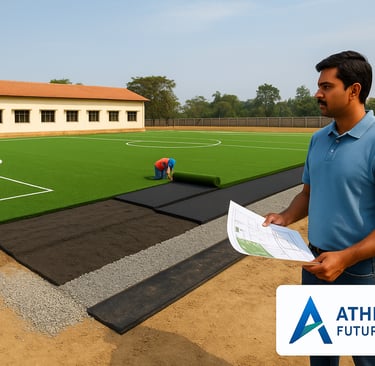 how to build a football turf in India 2025 construction layers materials cost guide by Athletech Fut
