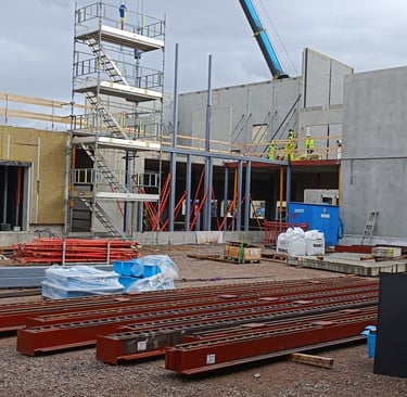 Prefab and steel structure assembly