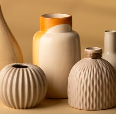 Objets de décoration de la poterie marocaine fait main