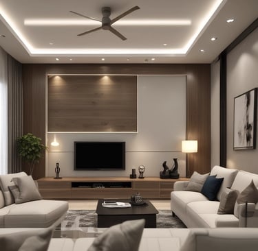 Bright living room with modern inventory