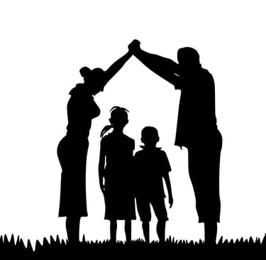 famille en harmonie dans son habitat choisi grâce au Feng Shui
