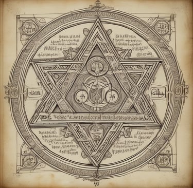 a stone with a design on it