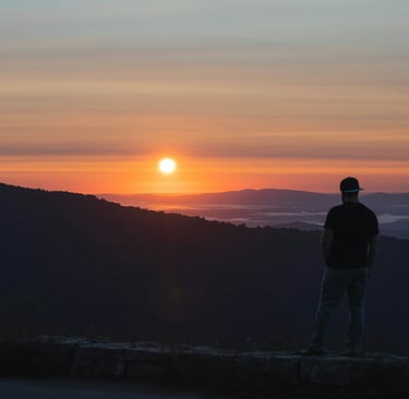 Setting Financial Goals - mountain sunrise image