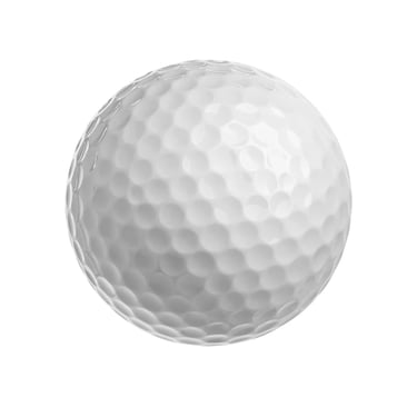 White golf ball