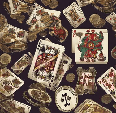 Online-Casino Deutschland – Spielkarten und Münzen als Symbol für Glücksspiele