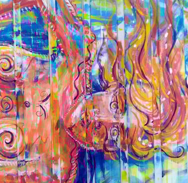 détail d'une peinture représentant Sao paulo si elle était sous les eaux