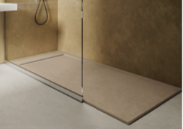 Solid Surface Composite Stone Shower Base Non-Slip Low Profile by Shower Pans LLC Premium Collectio