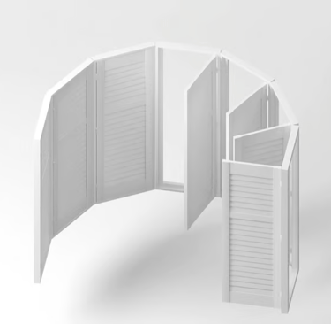 Bay Window Shutter Installation Near Hampton
