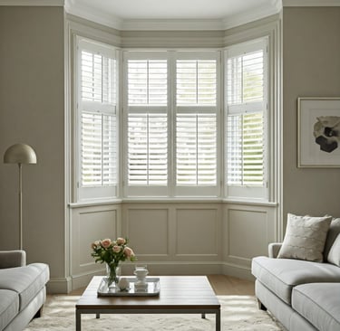 Hardwood Bay Window Shutters Kingston