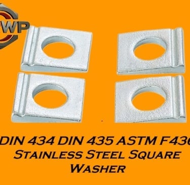 DIN 435 Tapered Square Washer – For UPN Channels and Sloped Flange Surfaces
