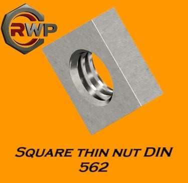 Square Thin Nut DIN 562