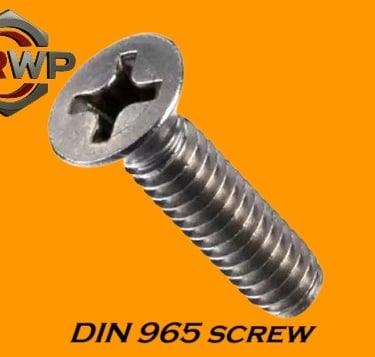 DIN 965 Phillips Flat Head Machine Screw