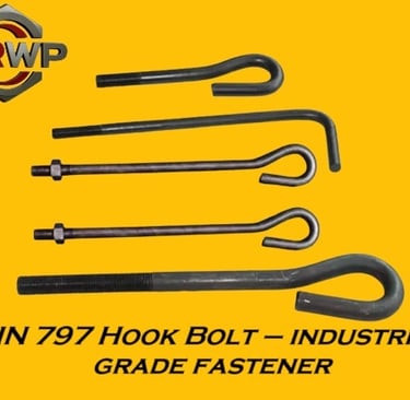 "DIN 797 Hook Bolt – industrial-grade fastener 