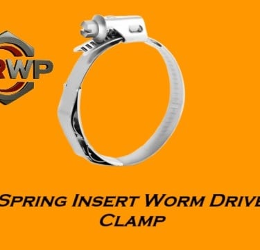  Spring Insert Worm Drive Clamp – Flexible Clamp with Spring Mechanism for Consistent Tension and Secure Hose Fastening
