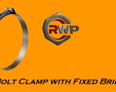 T-Bolt Clamp with Fixed Bridge – Heavy-Duty Clamp Featuring a Fixed Bridge for Even Pressure Distribution and Secure Hose 