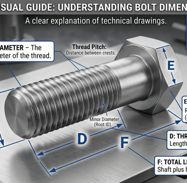 Bolts Specifications and understanding Dimensions