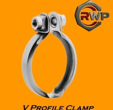  V-Profile Clamp – Precision Clamp with V-Shaped Band for Enhanced Grip and Secure Hose Connections