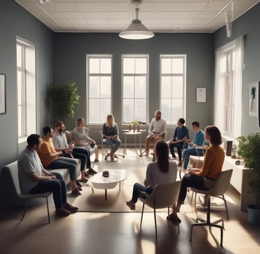 A mobile health services vehicle is parked on a street. The vehicle is beige with blue and orange accents, featuring text and logos, including 'Jockey Club Charles Kao Brain Health Services.' An illustrated portrait of a person in blue is displayed on the side. Trees and a building can be seen in the background, with metal barriers in front of the vehicle.