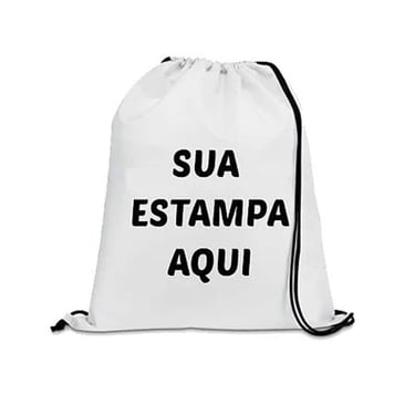 Mochila sacola, estampa personalizada