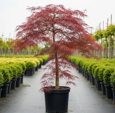 acer Dissectum elegante cascada de color púrpura