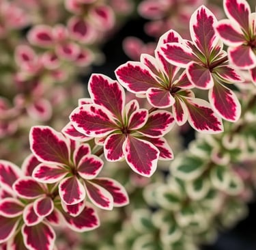 originales tonos cremas y rosaceos de berberis Harlequin