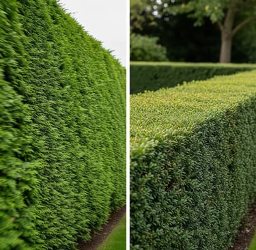 comparativa velocidad de crecimiento leylandii vs taxus